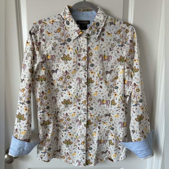 Ariat Women's Tomales Shirt - Folkore Print / Western / Equestrian Vibes - Picture 9 of 16